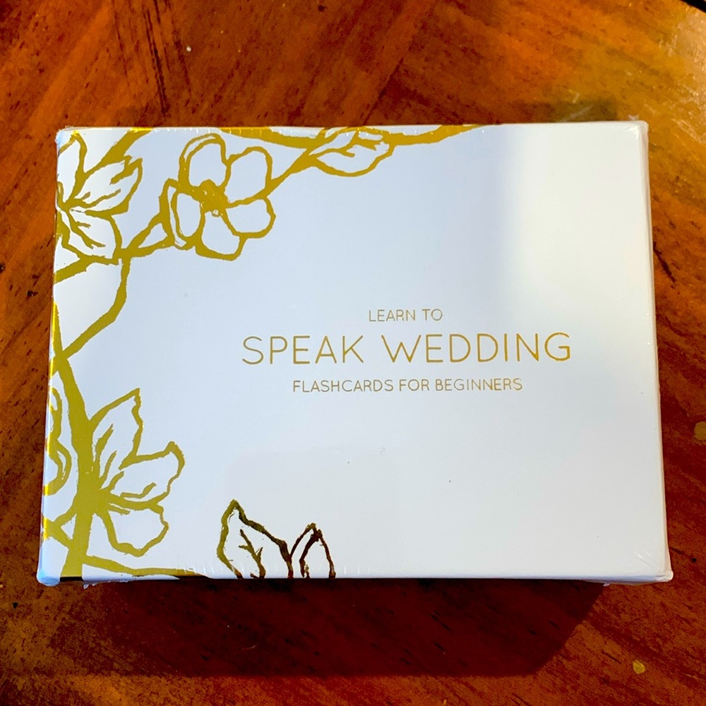 Learn to Speak Wedding Flashcards for Beginners NEW